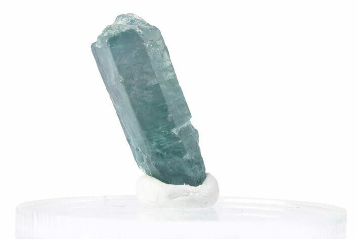 Lustrous Blue-Green Fluorapatite Crystal - Russia #380219